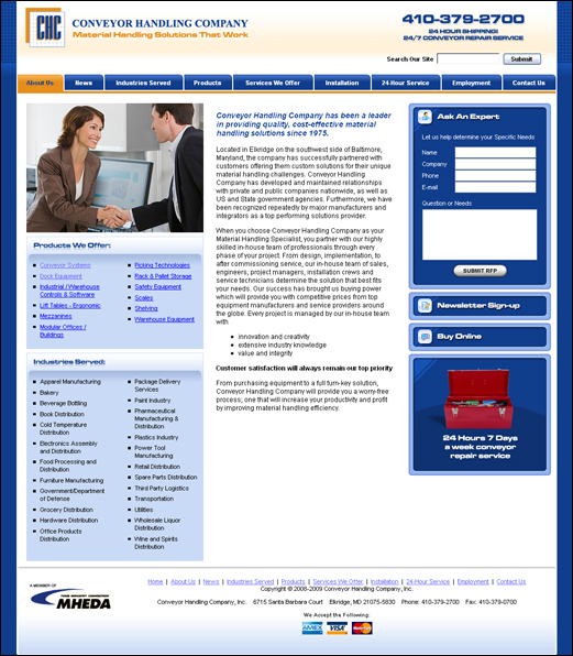 Conveyor Handling Company has a new face!